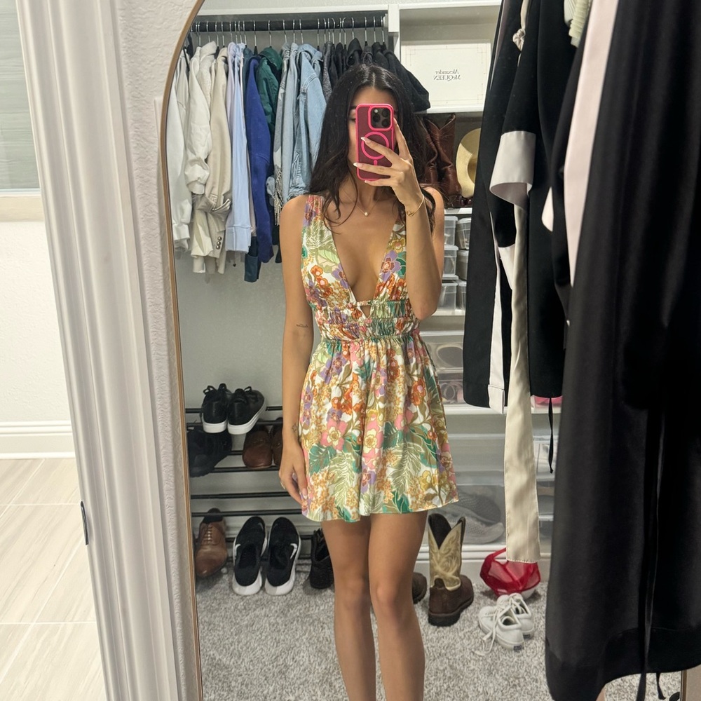 Beachy Mini Sundress with Open Back